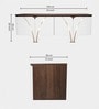 Elara TV Unit in Walnut & White Finish