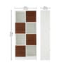 Elara White Colour Bookshelf In Frosty White Finish With 8 Tier