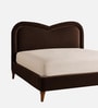 Elaris Curve Comfort Bed in velvet With Engineer Wood Frame & Hydraulic Storage