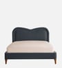 Elaris Curve Comfort Bed in velvet With Engineer Wood Frame & Hydraulic Storage