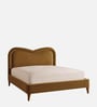 Elaris Curve Comfort Bed in velvet With Engineer Wood Frame & Hydraulic Storage