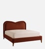 Elaris Curve Comfort Bed in velvet With Engineer Wood Frame & Hydraulic Storage