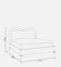 Elaris Curve Comfort Bed in velvet With Engineer Wood Frame & Hydraulic Storage