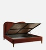 Elaris Curve Comfort Bed in velvet With Engineer Wood Frame & Hydraulic Storage