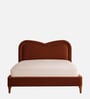 Elaris Curve Comfort Bed in velvet With Engineer Wood Frame & Hydraulic Storage
