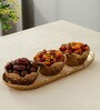 Elaris Tray & Bowl Set In Gold