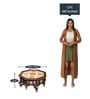 Elba Teak Wood Coffee Table in Walnut Finish