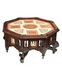 Elba Teak Wood Coffee Table in Walnut Finish Elba Teak Wood Coffee Table in Walnut Finish