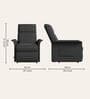 Elbe Leatherette 1 Seater Motorized Recliner In Black Colour