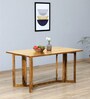 Elburg Sheesham Wood 6 Seater Folding Dining/Console Table in Rustic Teak Finish