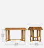 Elburg Sheesham Wood 6 Seater Folding Dining/Console Table in Rustic Teak Finish