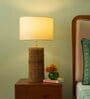 Elder Beige Shade Table Lamp With Fabirc Base