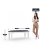 Elderberry Solid Wood 6 Seater Dining Set in White Finish with Bench