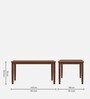 Elderberry Solid Wood 6 Seater Dining Table in Walnut Finish