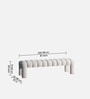 Eldora Channel Bench In Ivory Colour
