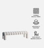 Eldora Channel Bench In Ivory Colour