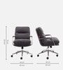 Eldora Leatherette Executive Chair In Grey Color