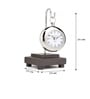 Silver Eldora Table Clock