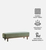 Eldora Slimline Bench In Green Colour