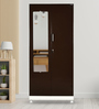 Electra 2 Door Metal Almirah With Mirror In Brown Colour