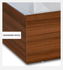 Electra Max Queen Size Bed in Walnut Finish with Box Storage