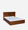 Electra Max Queen Size Bed in Walnut Finish with Box Storage