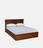 Electra Max Queen Size Bed in Walnut Finish with Box Storage