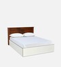 Electra Max Queen Size Bed in White Finish with Box Storage