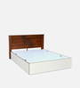 Electra Max Queen Size Bed in White Finish with Box Storage