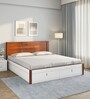 Electra Premier Queen Size Bed in White Finish with Hydraulic Storage