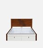 Electra Premier Queen Size Bed in White Finish with Hydraulic Storage