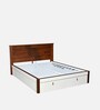 Electra Premier Queen Size Bed in White Finish with Hydraulic Storage