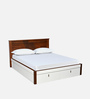 Electra Premier Queen Size Bed in White Finish with Hydraulic Storage