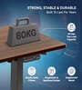 Electric Height Adjustable Desk In Brown Colour