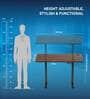 Electric Height Adjustable Desk In Brown Colour