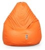 Elega XXL BeanBag with Beans in Orange Colour