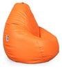 Elega XXL BeanBag with Beans in Orange Colour