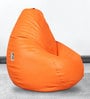 Elega XXL BeanBag with Beans in Orange Colour