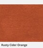 Elegance Fabric 1 Seater Sofa In Rusty Cider Orange Colour