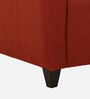 Elegance Fabric 1 Seater Sofa In Rusty Cider Orange Colour