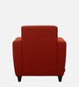 Elegance Fabric 1 Seater Sofa In Rusty Cider Orange Colour