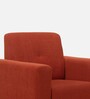 Elegance Fabric 1 Seater Sofa In Rusty Cider Orange Colour