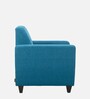 Elegance Fabric 1 Seater Sofa In Scuba Blue Colour