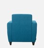 Elegance Fabric 1 Seater Sofa In Scuba Blue Colour