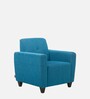 Elegance Fabric 1 Seater Sofa In Scuba Blue Colour