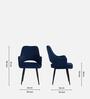 Elegance Fabric Arm Chair In Blue Colour