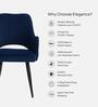 Elegance Fabric Arm Chair In Blue Colour