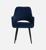 Elegance Fabric Arm Chair In Blue Colour