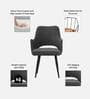 Elegance Fabric Arm Chair In Grey Colour