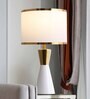 Elegance Gold and White Metal Table lamp